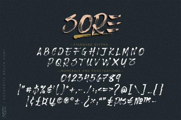 Sore Font Poster 10