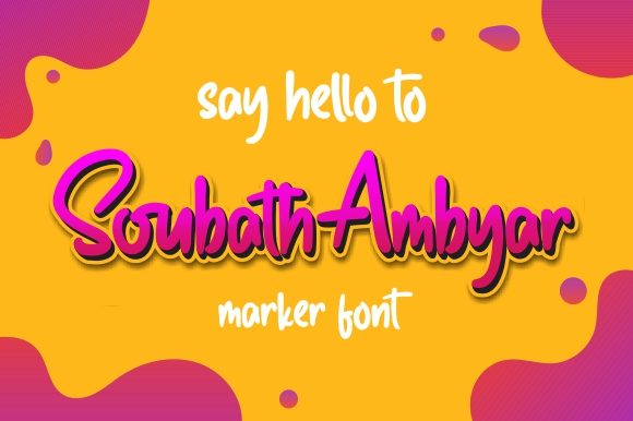 Soubath Ambyar Font Poster 1