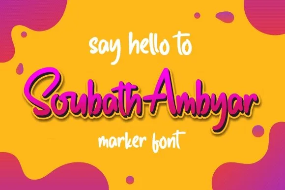 Soubath Ambyar Font Soubath Ambyar Font Poster 1