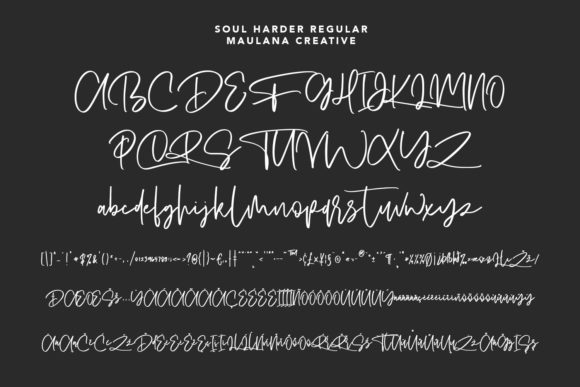 Soul Harder Font Poster 9