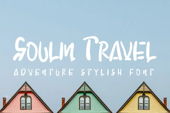 Soulin Travel Font Soulin Travel Font Poster 1