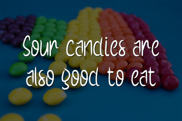 Sour Candy Font Poster 2