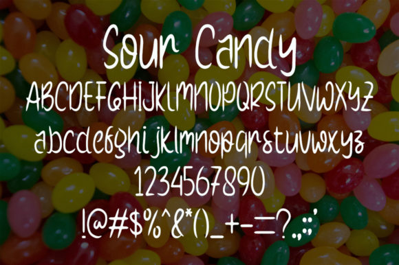 Sour Candy Font Poster 5