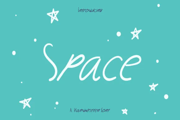 Space Font Space Font Poster 1