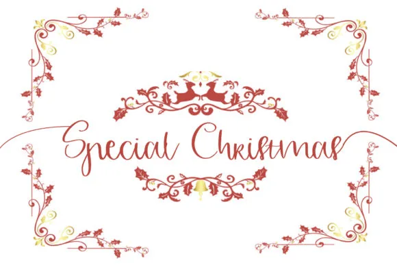 Special Christmas Font Special Christmas Font Poster 1