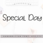 Special Day Font Poster 1