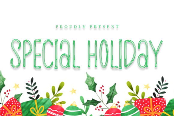 Special Holiday Font Poster 1