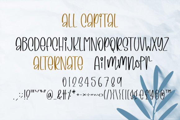 Specialty Goods Font Poster 10