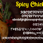 Spicy Chicken Font Poster 5