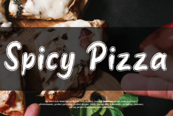 Spicy Pizza Font Poster 1