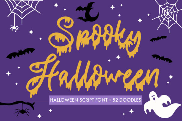 Spooky Halloween Title Font Poster 1