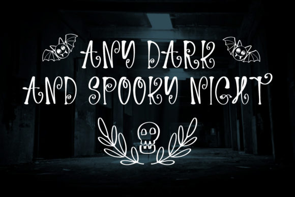 Spooky Night Font Poster 4