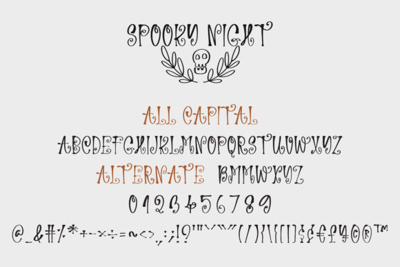 Spooky Night Font Poster 9