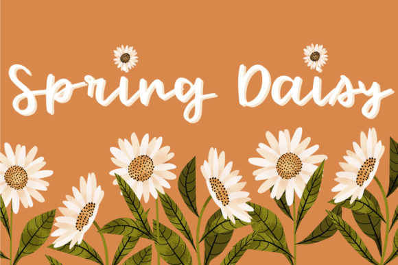 Spring Daisy Font Poster 1