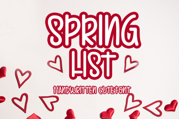 Spring List Font Poster 1