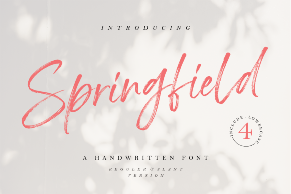 Springfield Font Springfield Font Poster 1