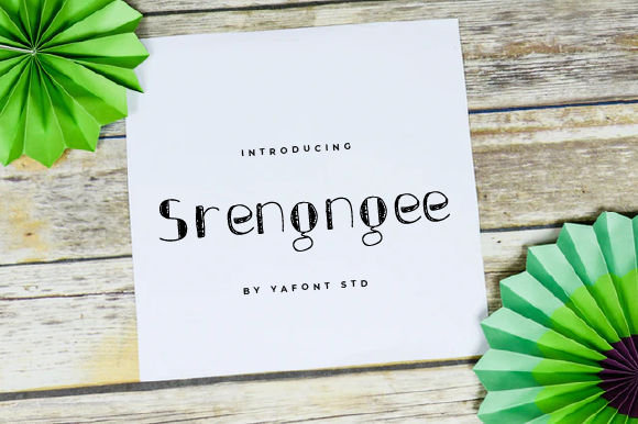 Srengngee Font Poster 1