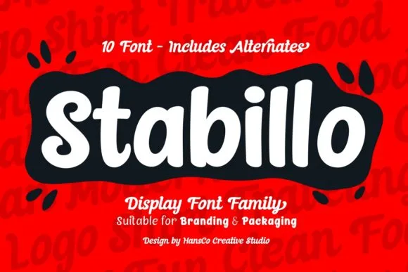 Stabillo Font Stabillo Font Poster 1