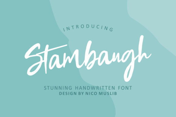 Stambaugh Font Poster 1