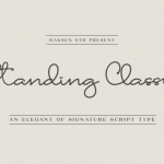 Standing Classy Font Poster 1