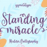Standing Miracle Font Poster 1