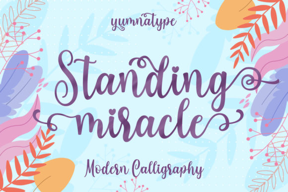 Standing Miracle Font Poster 1