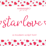 Star Love Font Poster 1