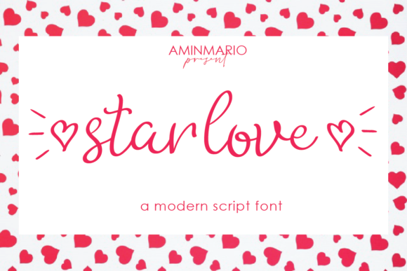 Star Love Font Poster 1