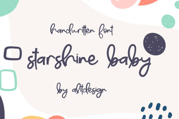 Starshine Baby Font Poster 1