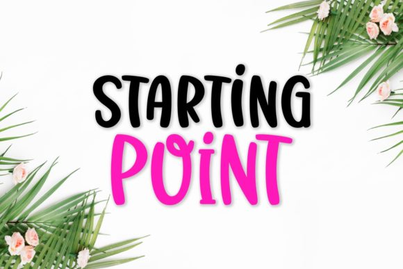 Starting Point Font Poster 1