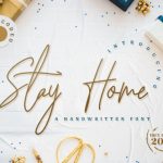 Stay Home Font Poster 1