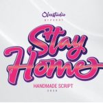 Stay Home Font Poster 1