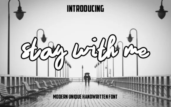 Stay with Me Font Stay with Me Font Poster 1