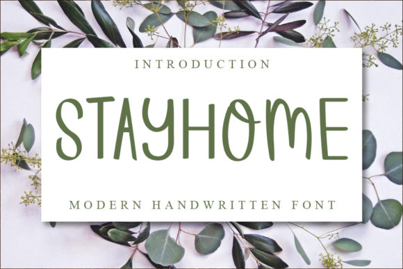 Stayhome Font Poster 1