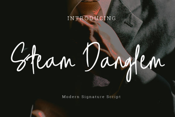 Steam Danglem Font Poster 1