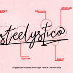 Steelystico Font Poster 9