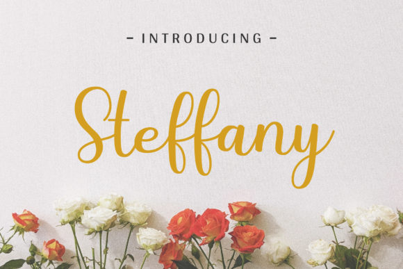 Steffany Font Poster 1