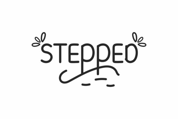 Stepped Font Poster 1