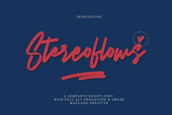 Stereoflows Font Poster 1