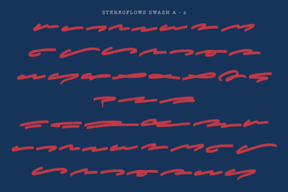 Stereoflows Font Poster 7