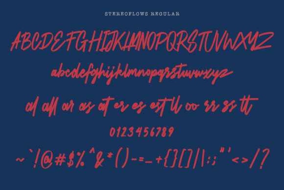 Stereoflows Font Poster 8