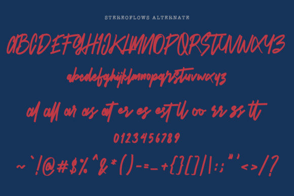 Stereoflows Font Poster 9