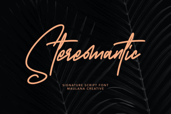 Stereomantic Font Poster 1