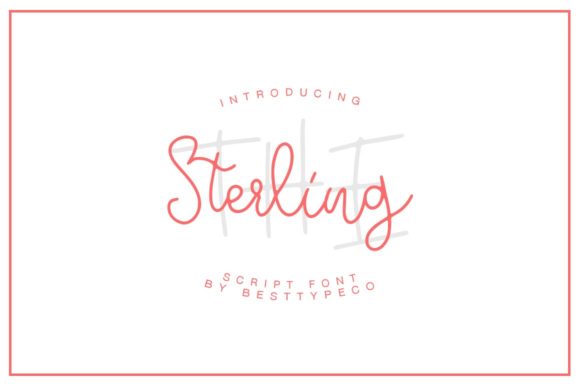 Sterling Font Poster 1