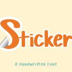 Sticker Font Poster 1