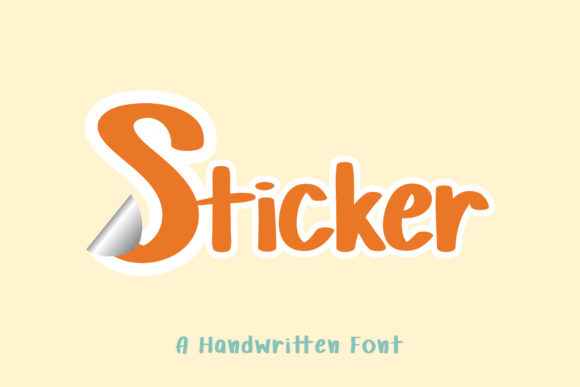 Sticker Font Poster 1