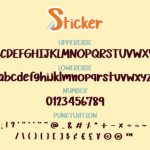 Sticker Font Poster 3