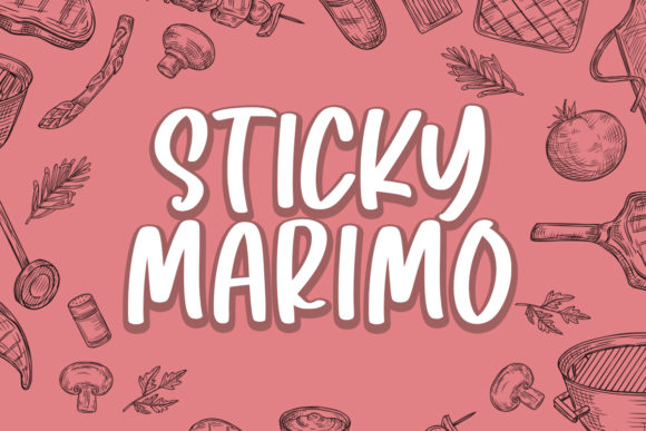 Sticky Marimo Font Poster 1