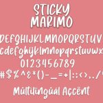 Sticky Marimo Font Poster 3