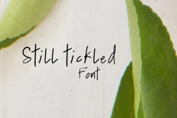 Still Tickled Font Poster 1